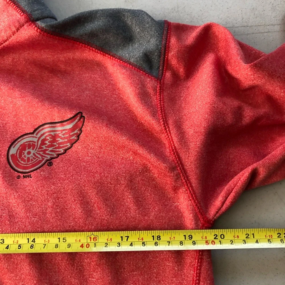 Detroit Red Wings men’s NHL 1/4 Zip Pullover Red size medium - Picture 4 of 6